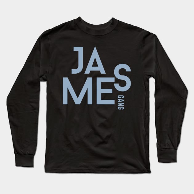 james gang typography style Long Sleeve T-Shirt by Animals Project